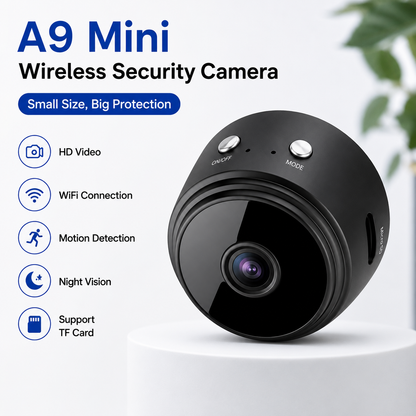 A9 Mini Wireless Security Camera, WiFi Indoor Home Security Camera, Mini Spy Camera, Motion Detection Camera, Night Vision Camera