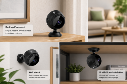 A9 Mini Wireless Security Camera, WiFi Indoor Home Security Camera, Mini Spy Camera, Motion Detection Camera, Night Vision Camera